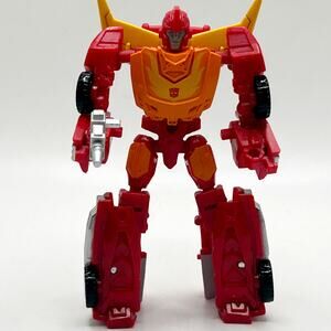 Transformers War for Cybertron Kingdom Core Class Hot Rod Autobot Partial EUC